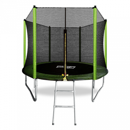 ARLAND Батут 8FT с внешней страховочной сеткой и лестницей (Light green)