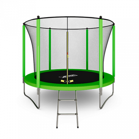 ARLAND Батут 10FT с внутренней страховочной сеткой и лестницей (Light green)