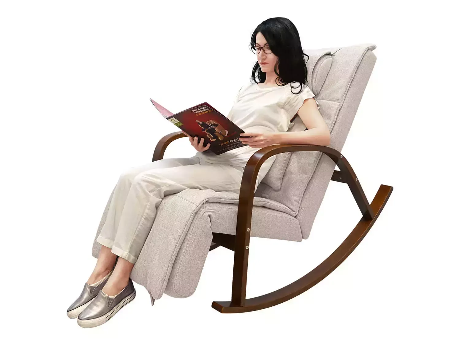 Массажное кресло качалка FUJIMO Time2Chill Ivory (Tailor 2)