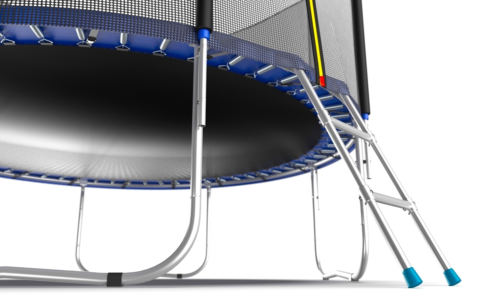 EVO JUMP External 8ft (Blue) Батут с внешней сеткой и лестницей, диаметр 8ft (синий)