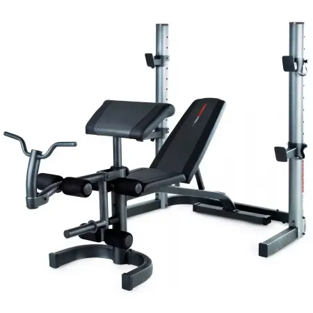 Силовая скамья для жима Weider Pro 490 DC - со стойками