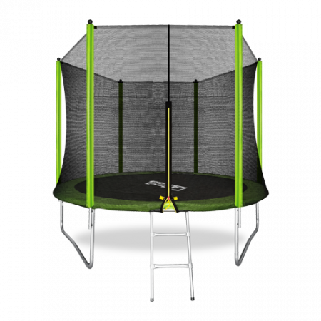 ARLAND Батут 10FT с внешней страховочной сеткой и лестницей (Light green)