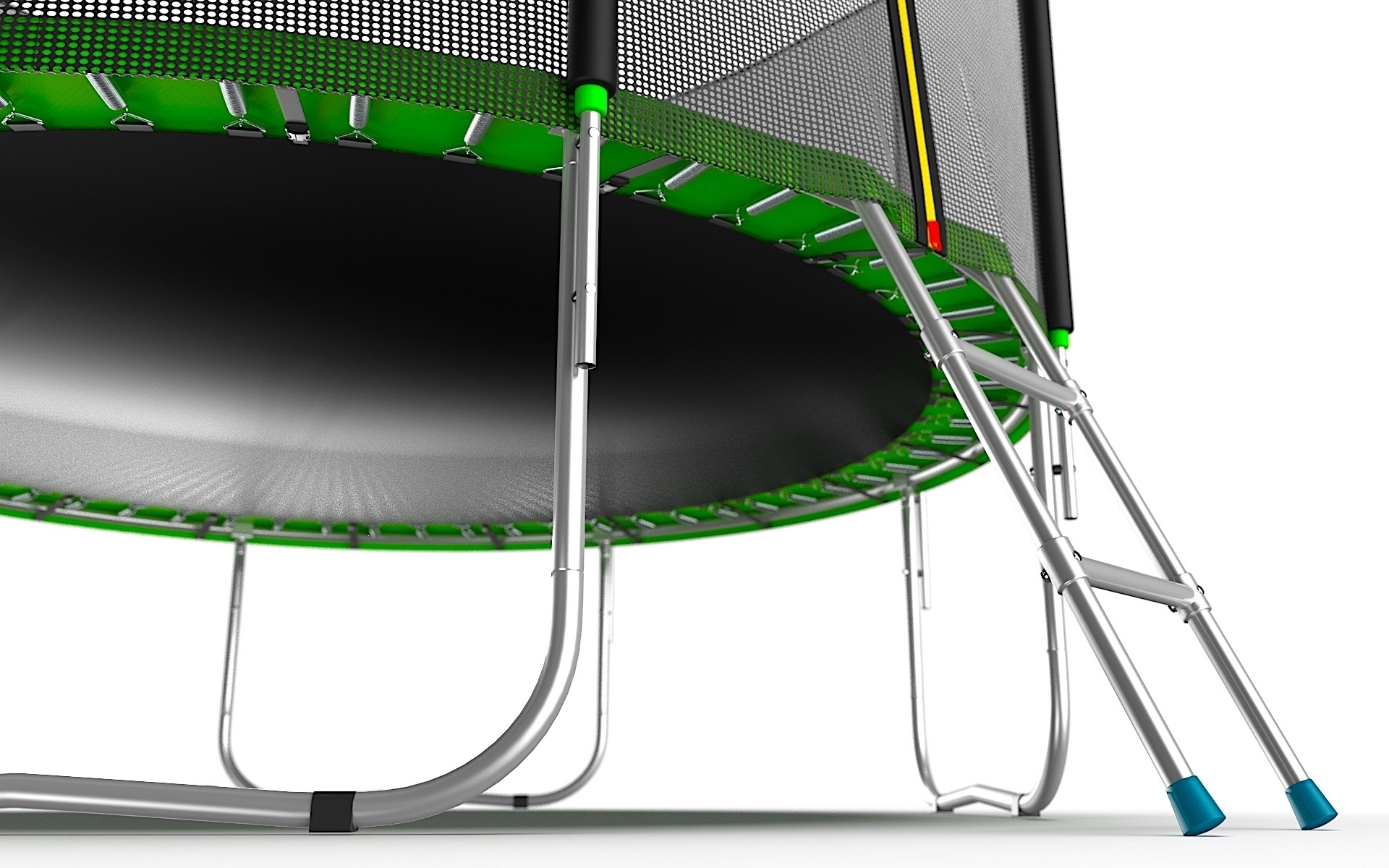 EVO JUMP External 10ft (Green) Батут с внешней сеткой и лестницей, диаметр 10ft (зеленый)