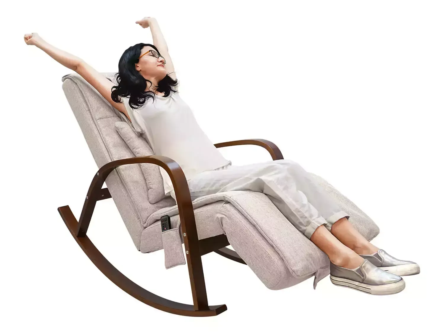 Массажное кресло качалка FUJIMO Time2Chill Ivory (Tailor 2)