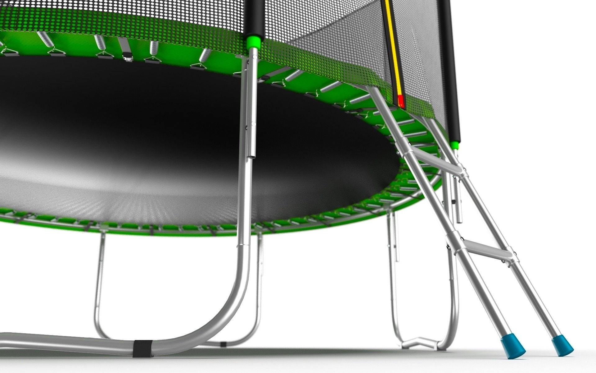 EVO JUMP External 16ft (Green) Батут с внешней сеткой и лестницей, диаметр 16ft (зеленый)