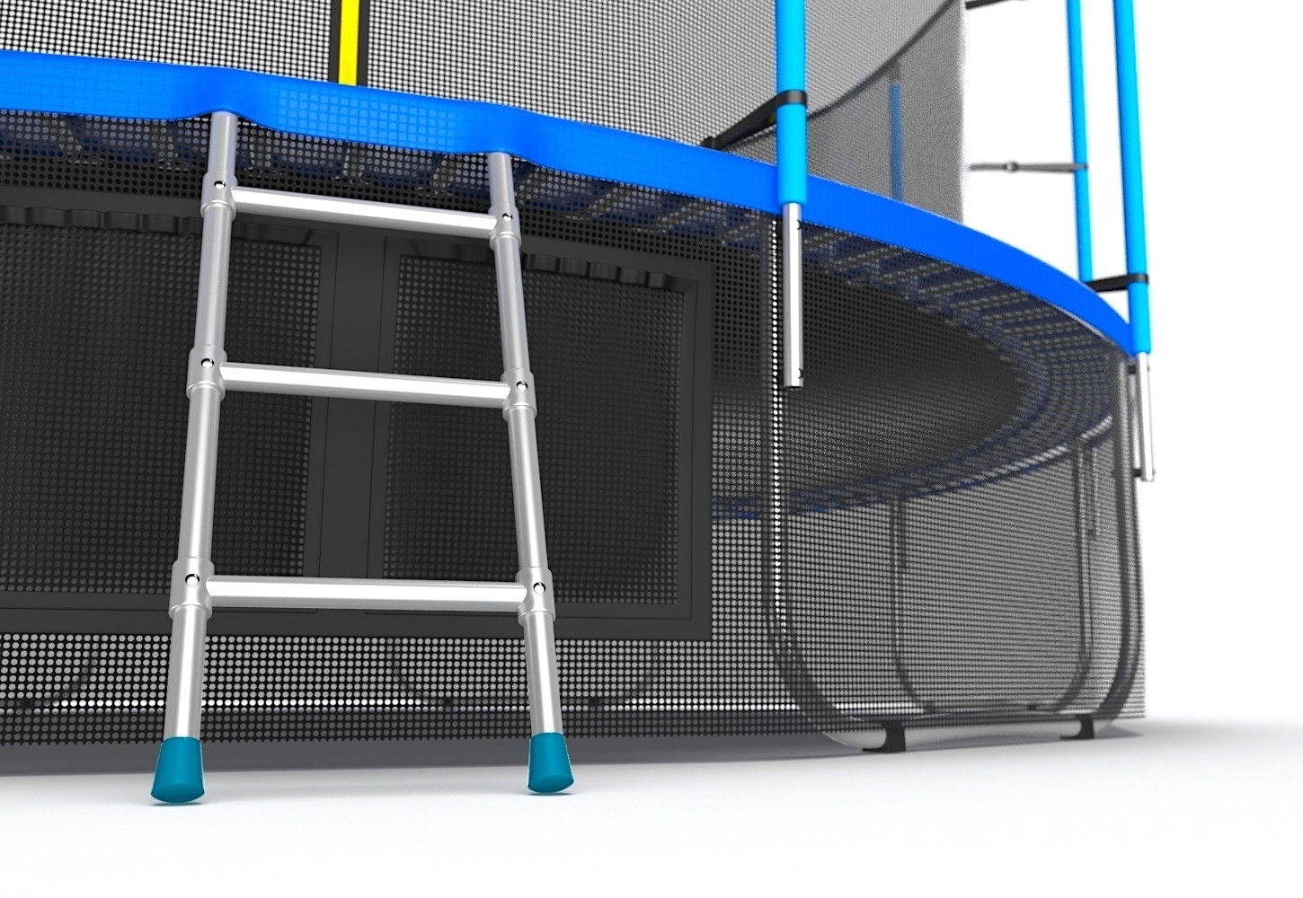 EVO JUMP Internal 16ft (Blue) + Lower net. Батут с внутренней сеткой и лестницей, диаметр 16ft (синий) + нижняя сеть